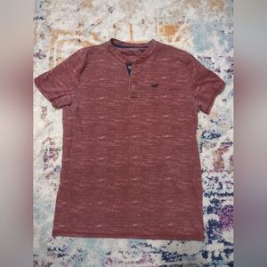 Hollister Men's Quarter Button Shirt L